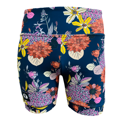 High Waist Funky Pants - Floral Charms