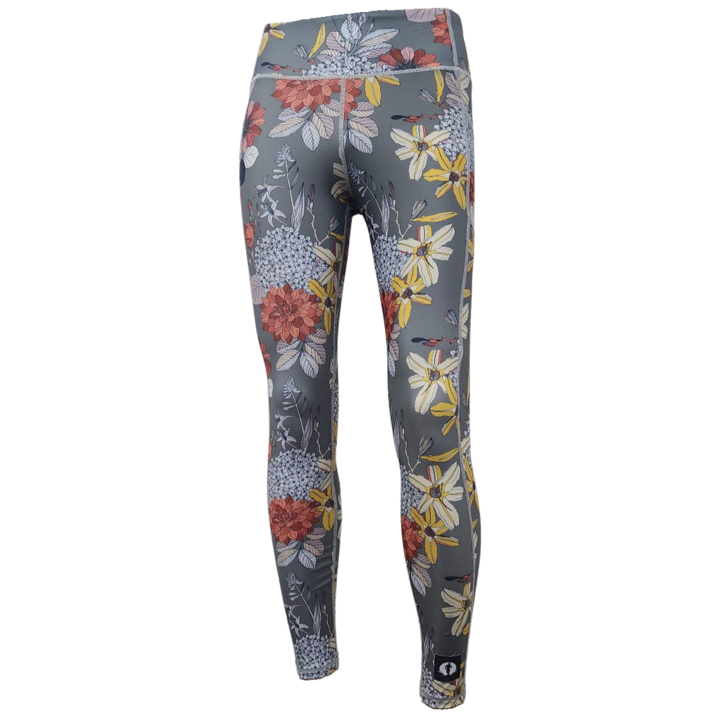 High Waist Full Length - Grey floral charms