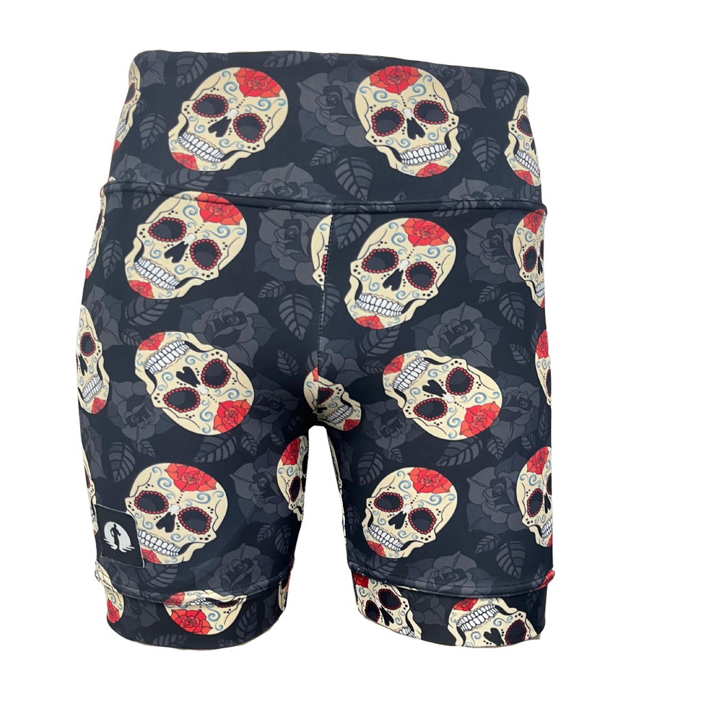 High Waist Funky Pants - Smiley Skulls - Funky Pants 