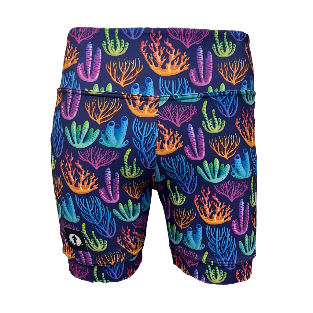 High Waist Funky Pants - Coral Crush