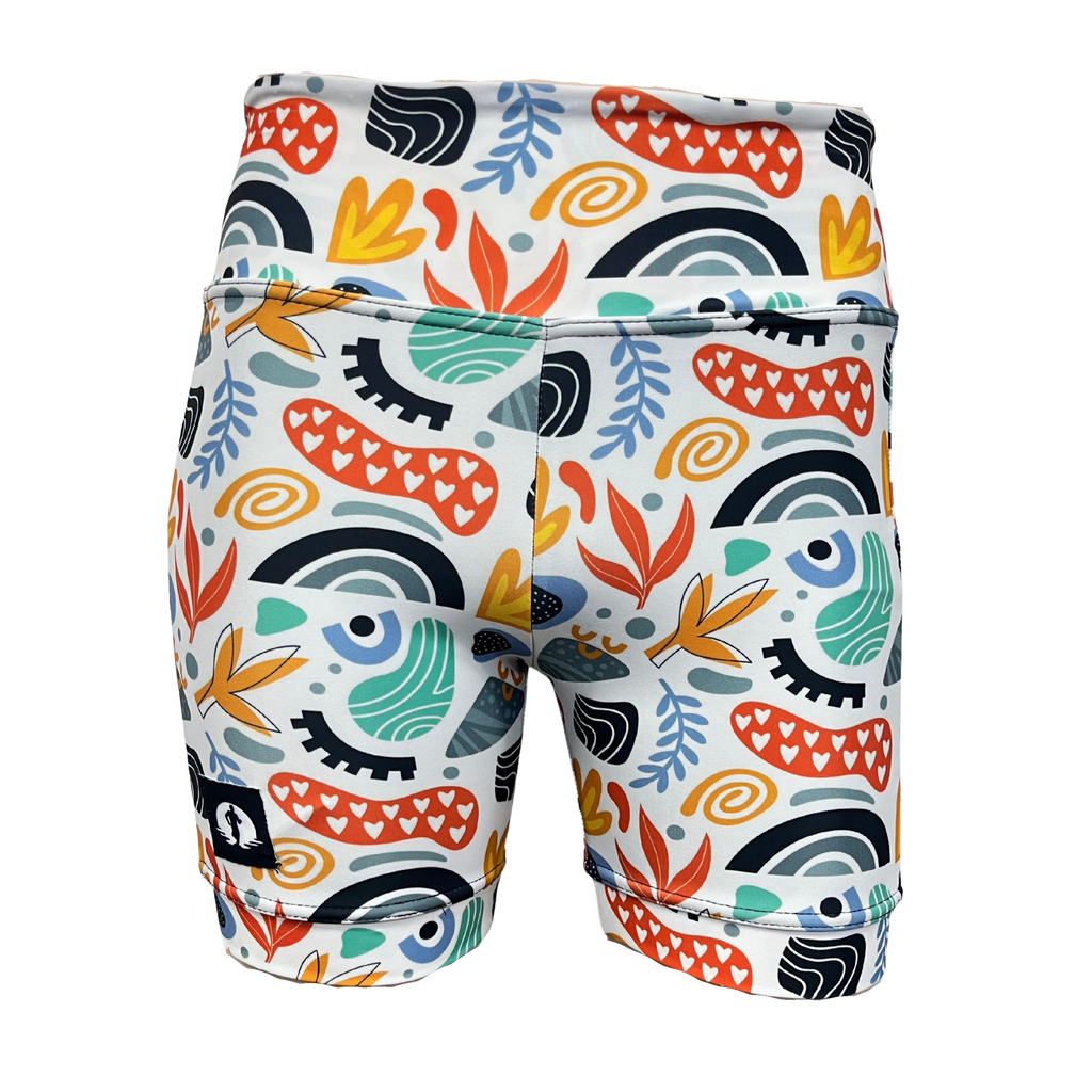 High Waist Funky Pants - Doodle Doves