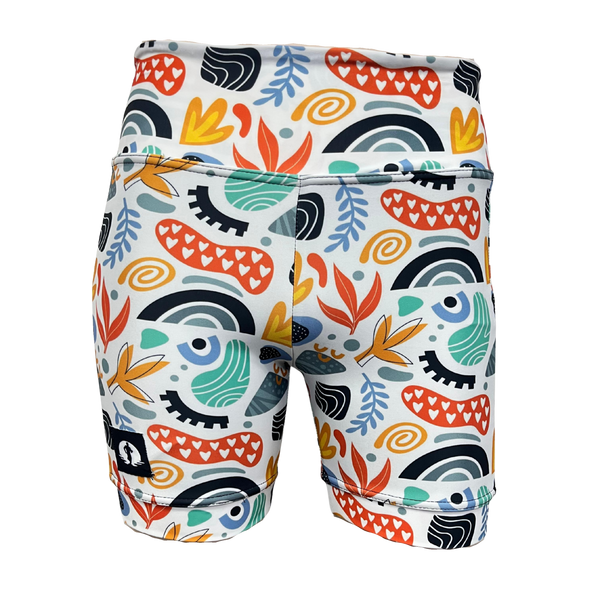 High Waist Funky Pants - Doodle Doves