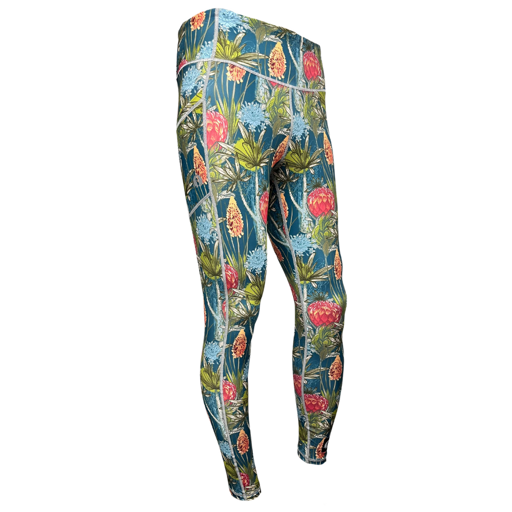 High Waist Full Length - Wild Flower