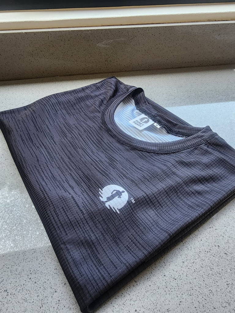 A Race T-Shirt - Black Melange