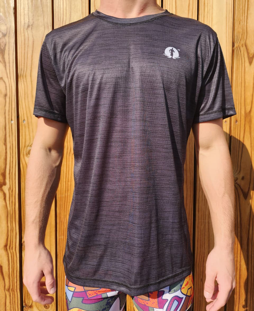 A Race T-Shirt - Black Melange