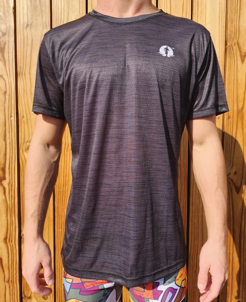 A Race T-Shirt - Black Melange