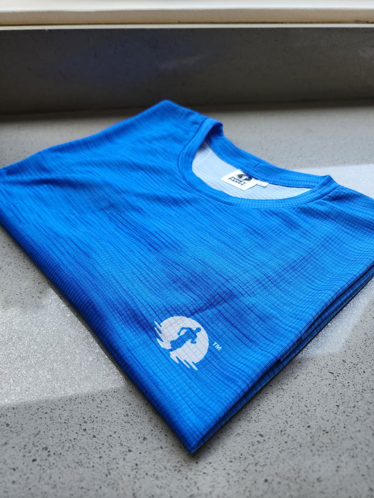 A Race T-Shirt - Electric Blue Melange