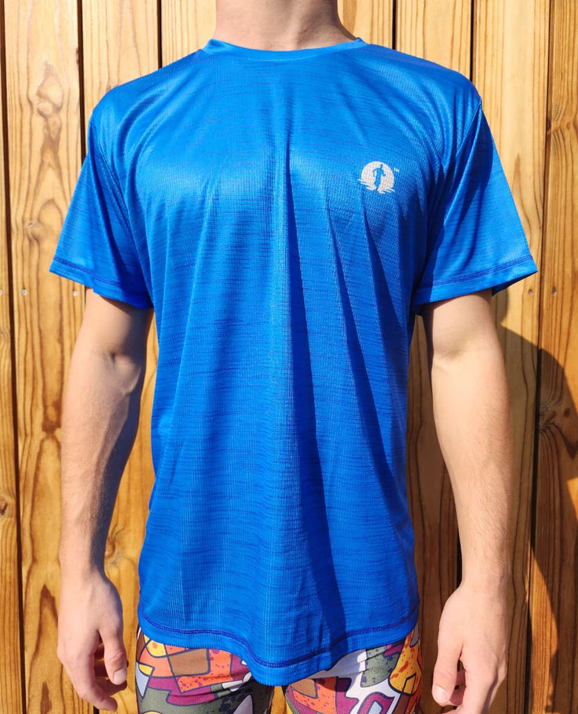 A Race T-Shirt - Electric Blue Melange