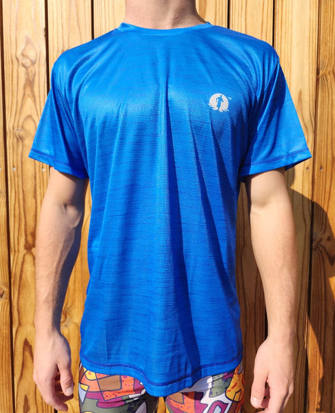 A Race T-Shirt - Electric Blue Melange