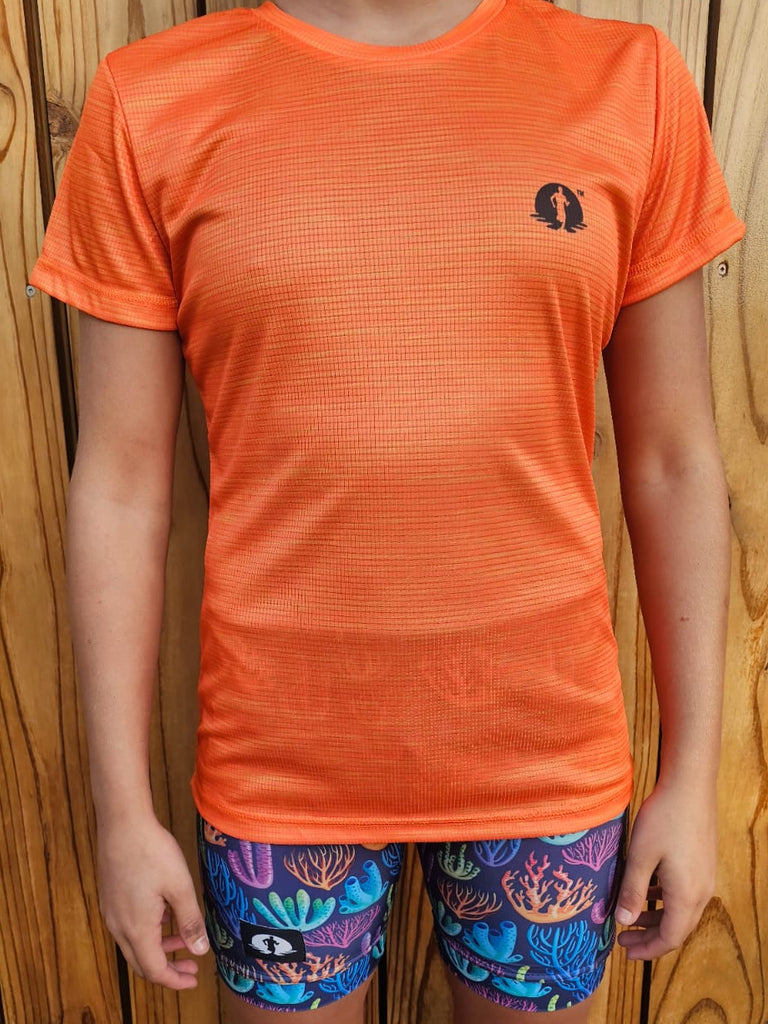 High Waist Full Length - Coral Crush