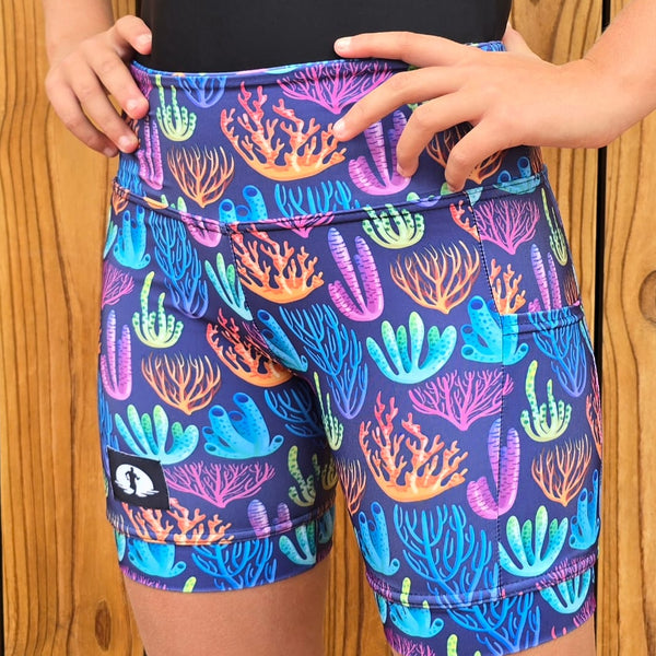 High Waist Full Length - Coral Crush