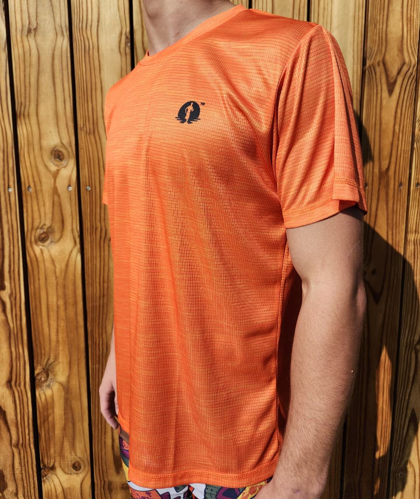 A Race T-Shirt - Orange Melange