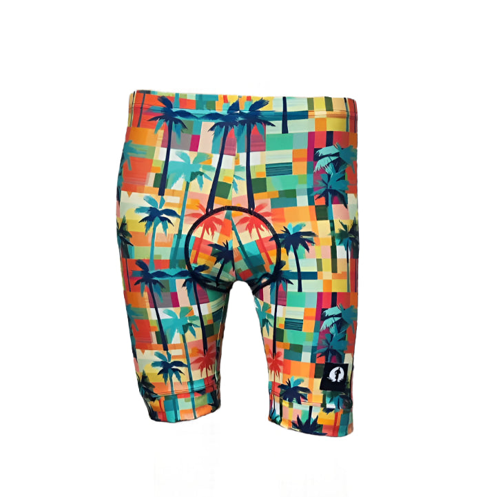 Funky Cycling Shorts - Palm Paradise