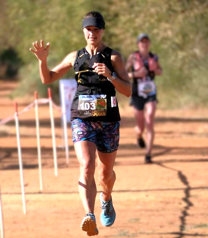 High Waist Funky Pants - Peacock Marble