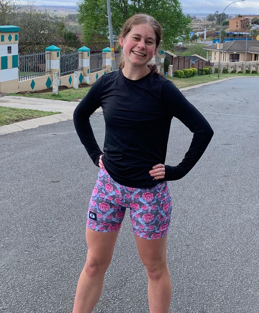 High Waist Funky Pants - Pink Protea