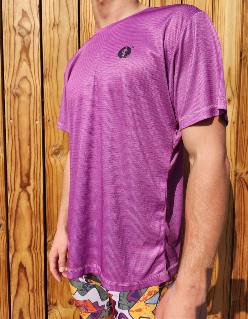 A Race T-Shirt - Purple Melange