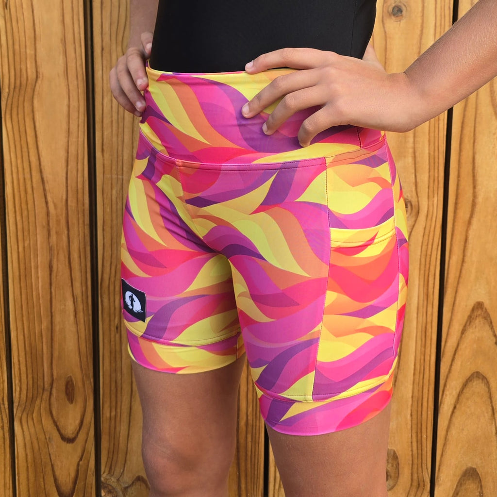 High Waist Funky Pants - She's On Fire
