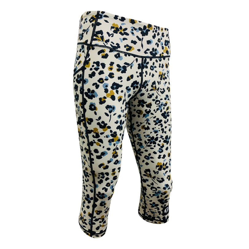 High Waist Funky 3/4 Leggings - Tiny Treasures