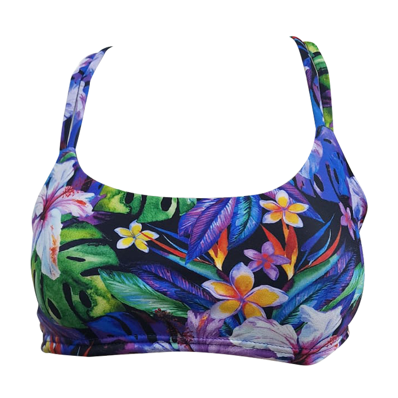 Funky Bikini Top - Hibiscus
