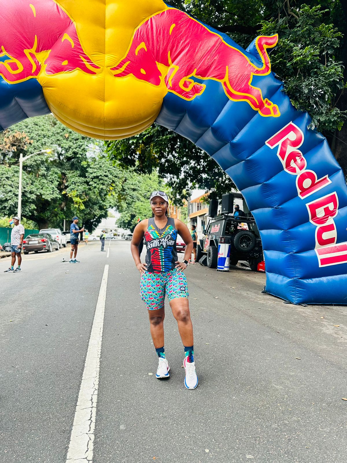 ウェア FUNKY PANTS CLASSIC WITH POCKET Funky Pants Run/Paddle/Gym Shorts - SA Flag