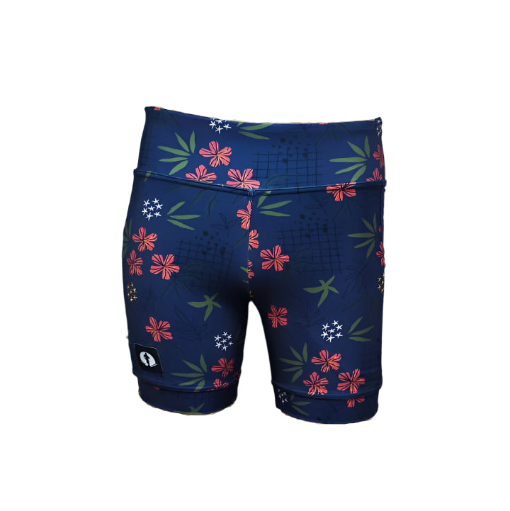 High Waist Funky Pants - Midnight Florette