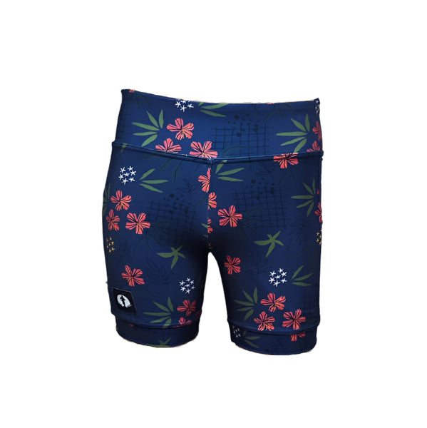 High Waist Funky Pants - Midnight Florette