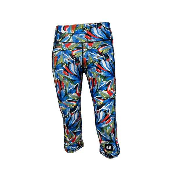 High Waist Funky 3/4 Leggings - Jo'biscus