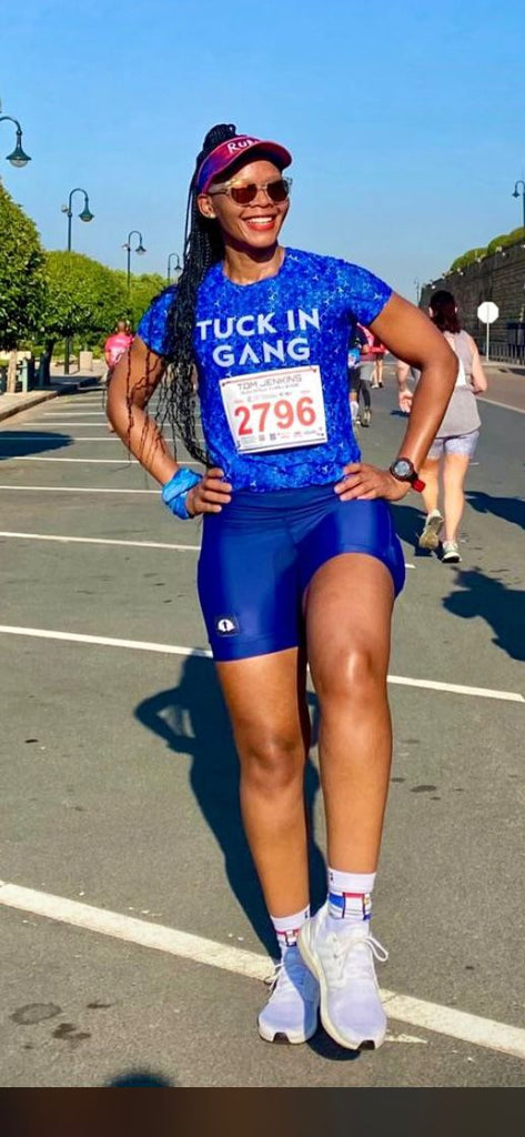 High Waist Funky Pants - Navy