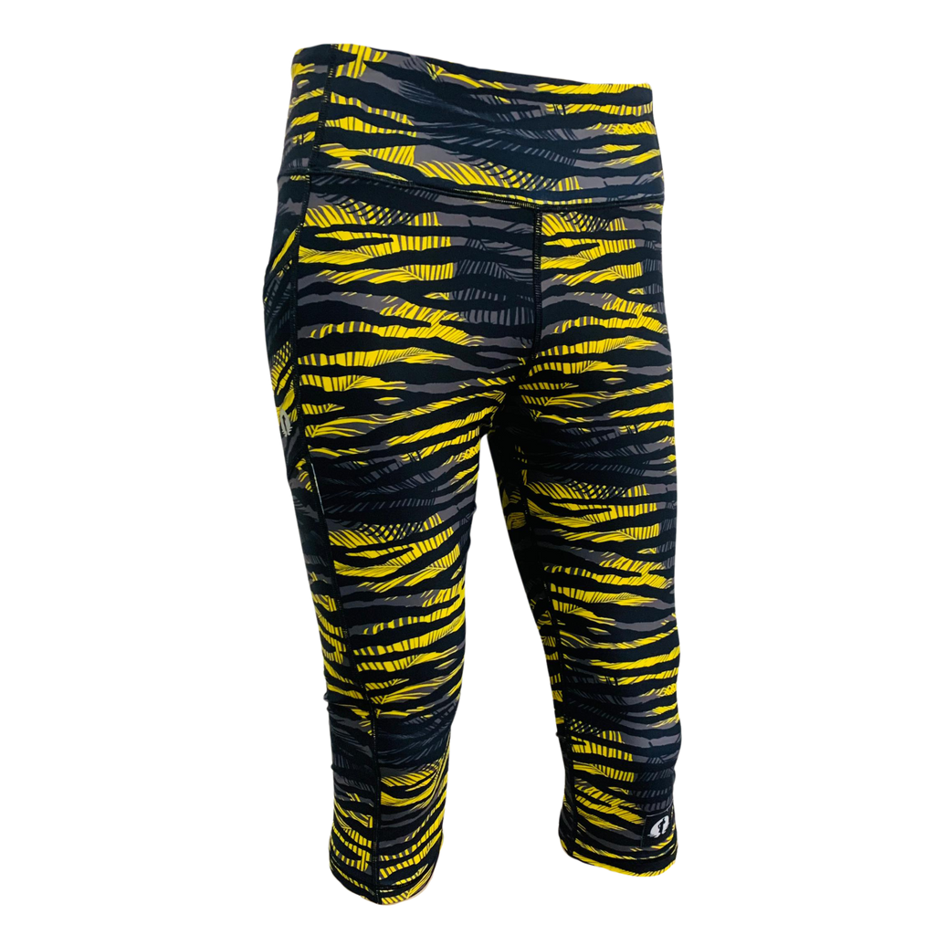 High Waist Funky 3/4 Leggings - Beezee