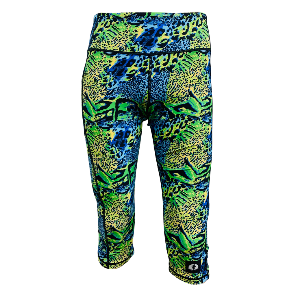 High Waist Funky 3/4 Leggings - Cha Cha