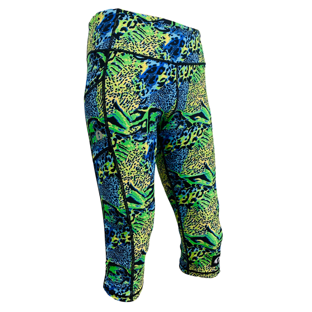 High Waist Funky 3/4 Leggings - Cha Cha