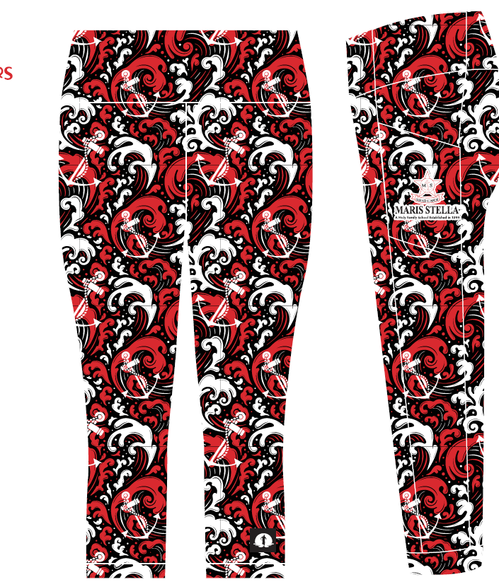 High Waist Funky 3/4 Leggings - Maris Stella - PRE ORDER