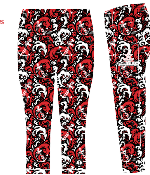 High Waist Funky 3/4 Leggings - Maris Stella - PRE ORDER - Funky Pants 