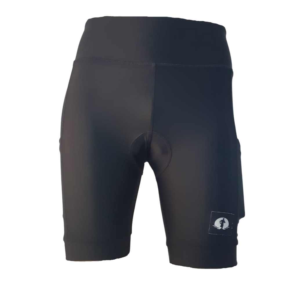 High Waist LADIES Cycling Shorts Black Funky Pants