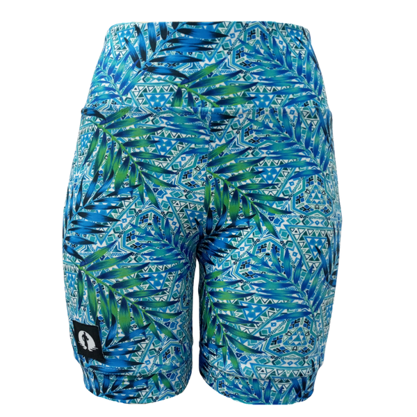 High Waist Funky Pants - Mayan Palms
