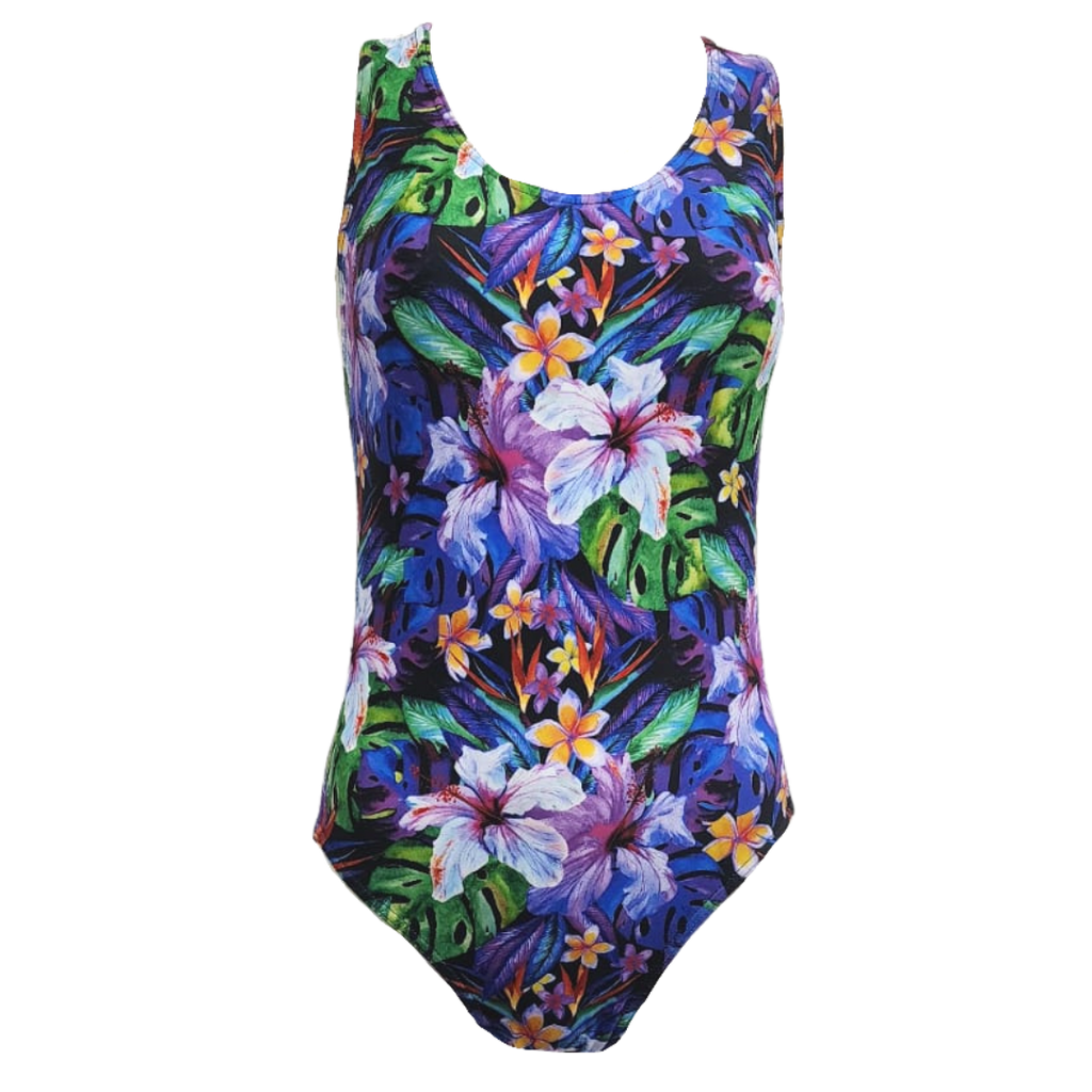 A Funky Full Cozzie Power back - Hibiscus