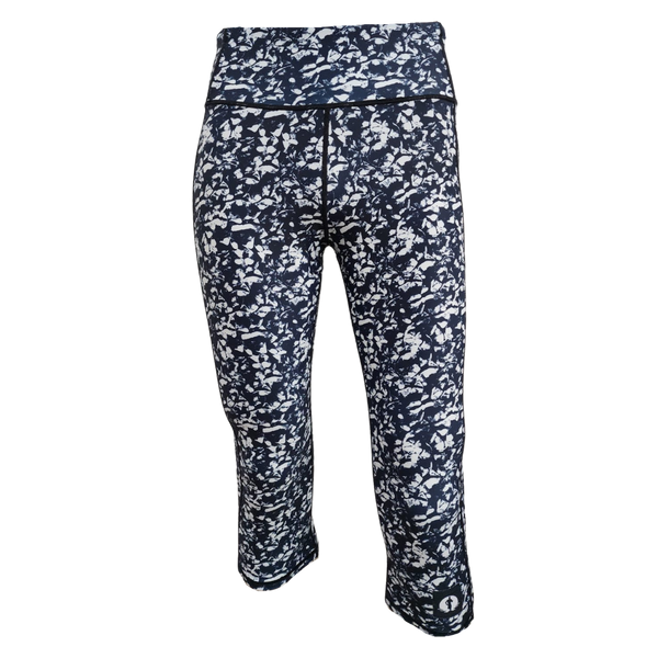 High Waist Funky 3/4 Leggings - Creased