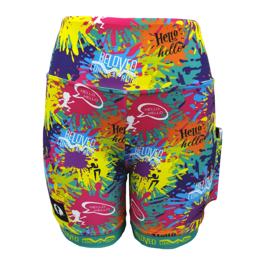 High Waist Funky Pants - BELOVED LONG RUNS SPLASH OF COLOUR