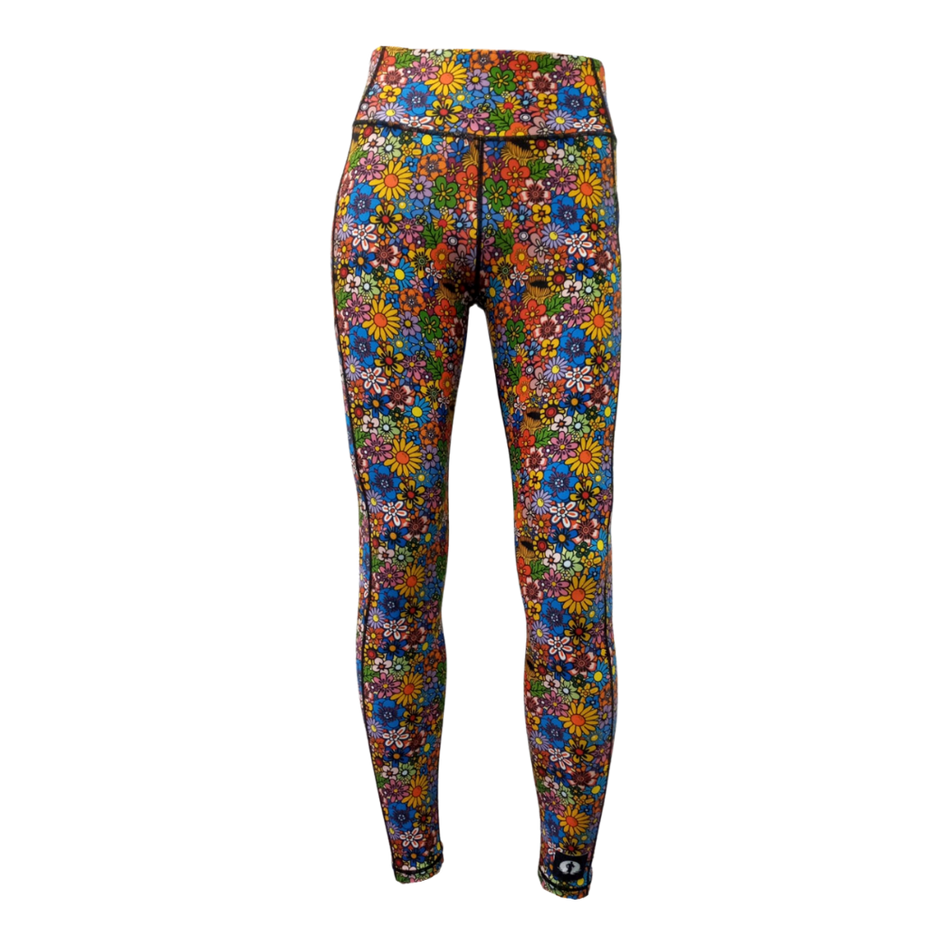 High Waist Full Length - Funky Flowers