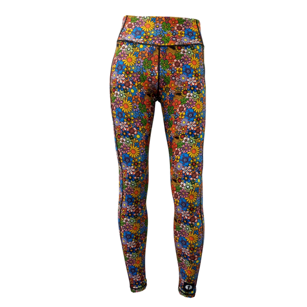 High Waist Full Length - Funky Flowers