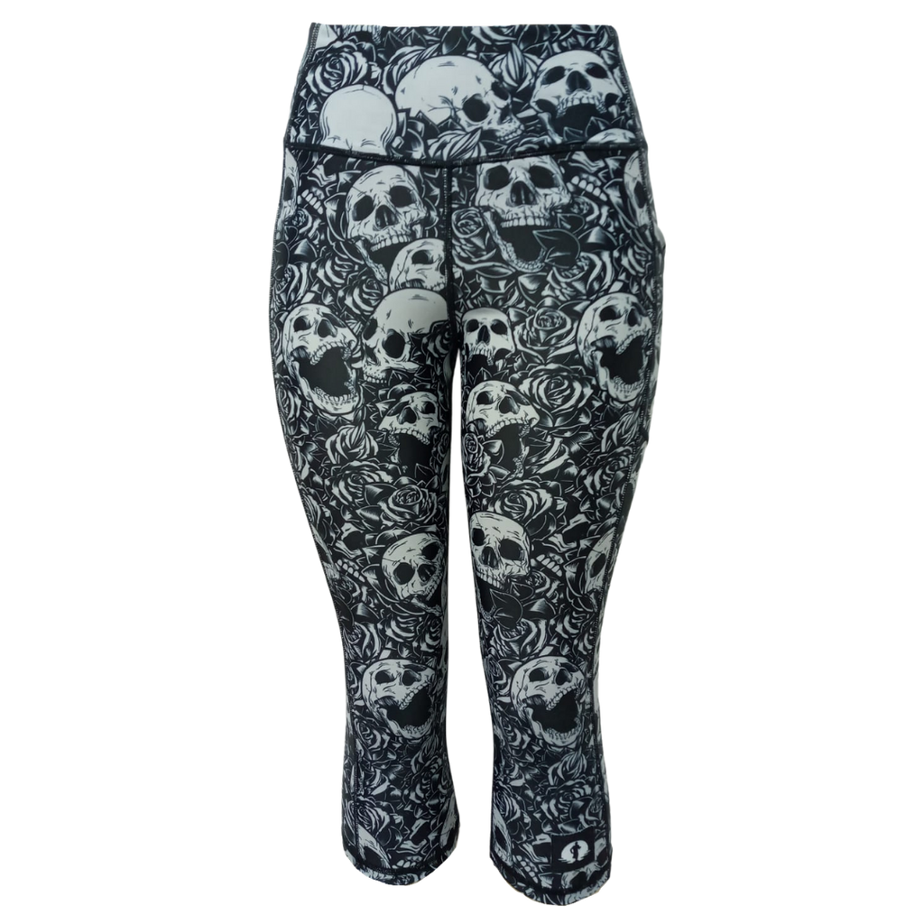 High Waist Funky 3 4 Leggings Iron Maiden Funky Pants