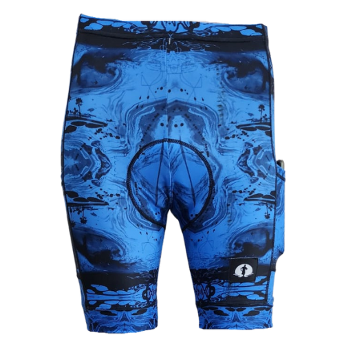 Funky Cycling Shorts - Island Wave