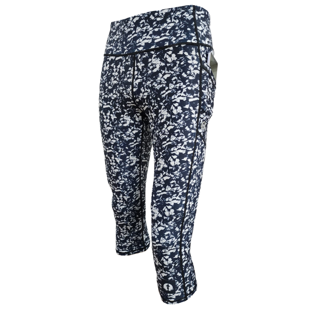 High Waist Funky 3/4 Leggings - Creased