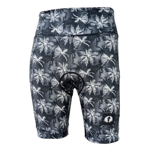 High Waist LADIES Cycling Shorts - Palm Shadows
