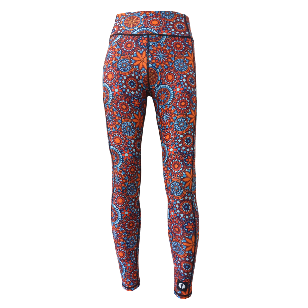 High Waist Full Length - Colourful Mosaic