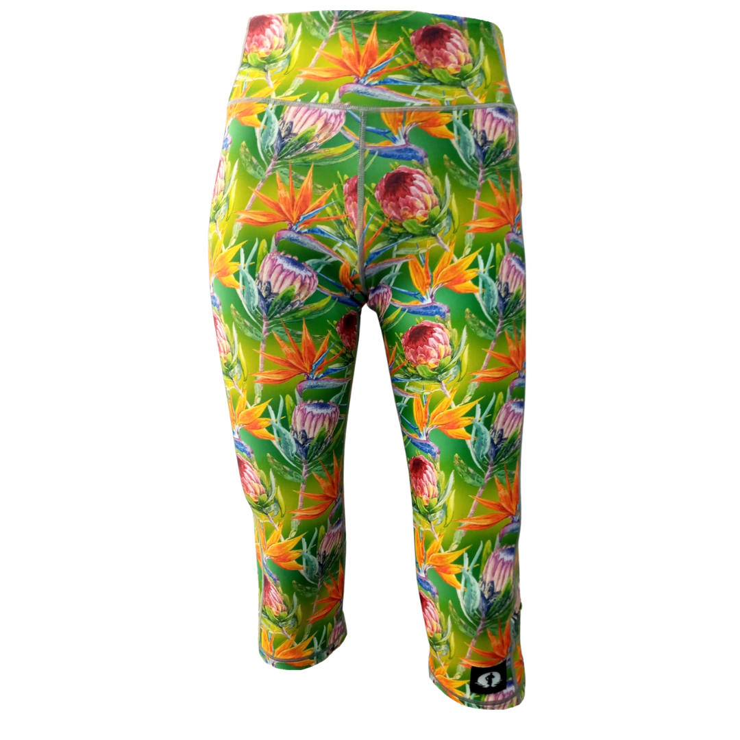 High Waist 3/4 Leggings - Funky Pants