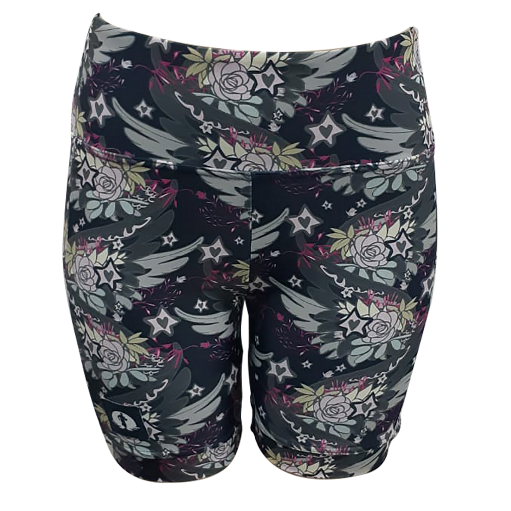 High Waist Funky Pants - Sabrina Grey Wings