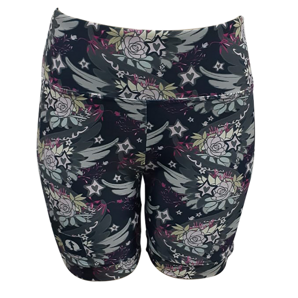 High Waist Funky Pants - Sabrina Grey Wings