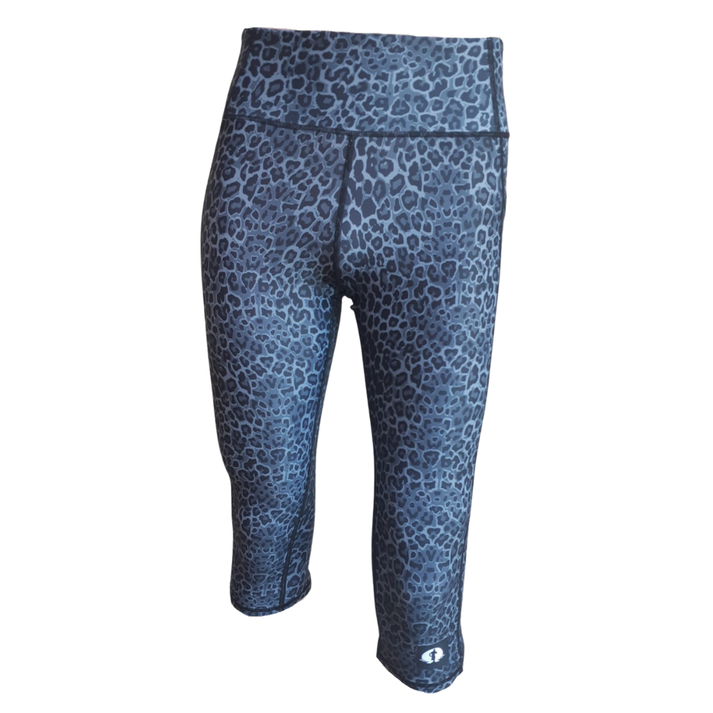 High Waist Funky 3/4 Leggings - Animal Spots