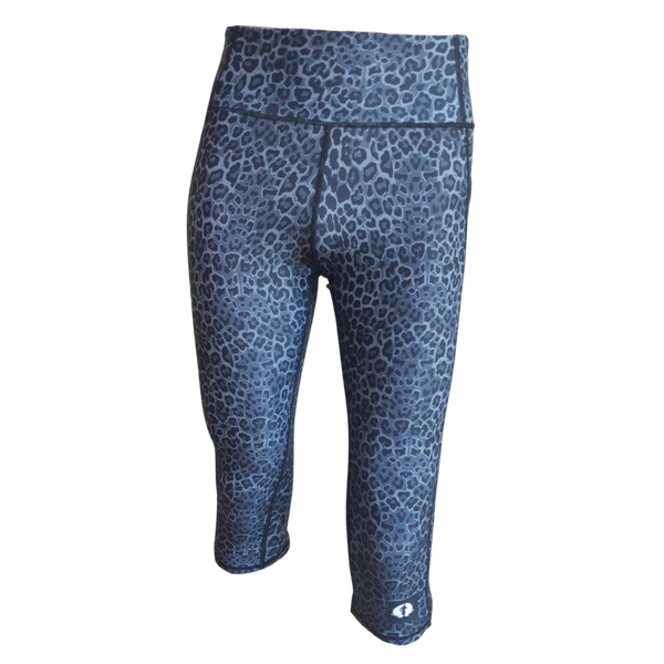 High Waist Funky 3/4 Leggings - Animal Spots